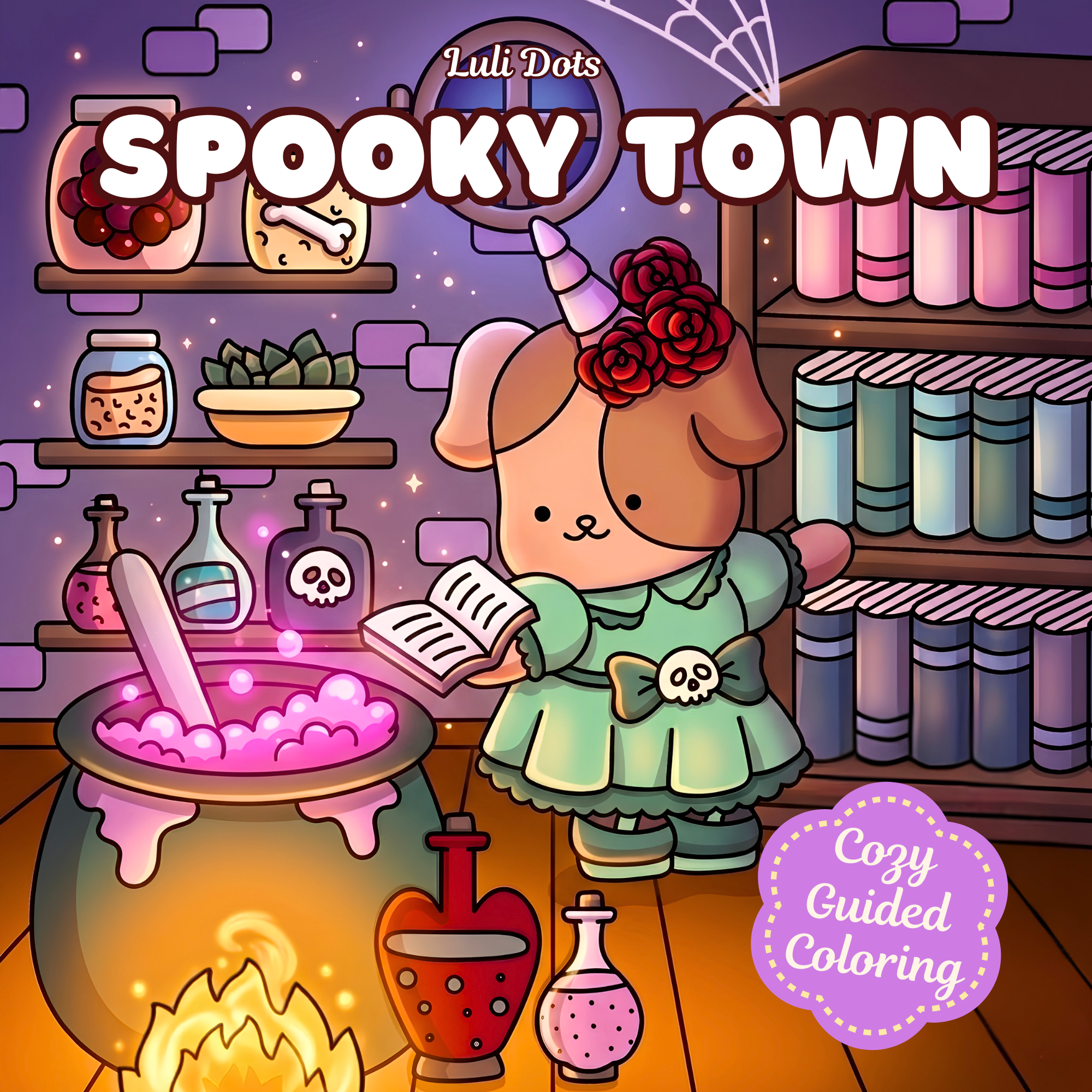 Spooky Town coloring book cover